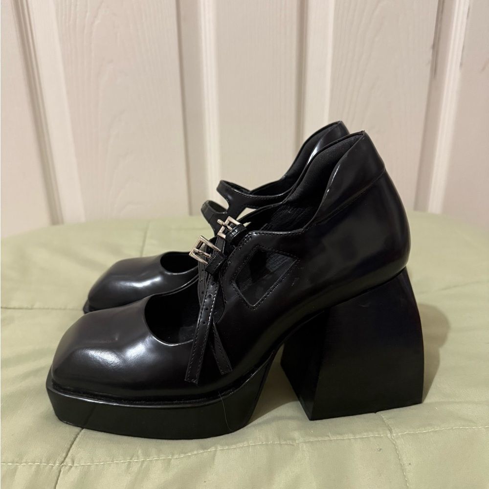 Jeffree Campbell Mary Jane Platform Pump Size 6 - Picture 3 of 8
